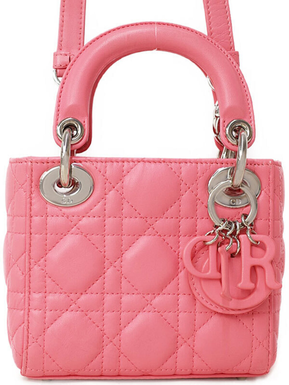 quilted Lady Dior handbag signature monochromatic pink